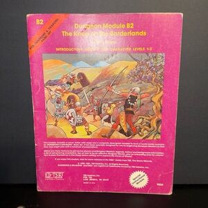 B2 The Keep on the Borderlands  module for Dungeons & Dragons RPG 1980